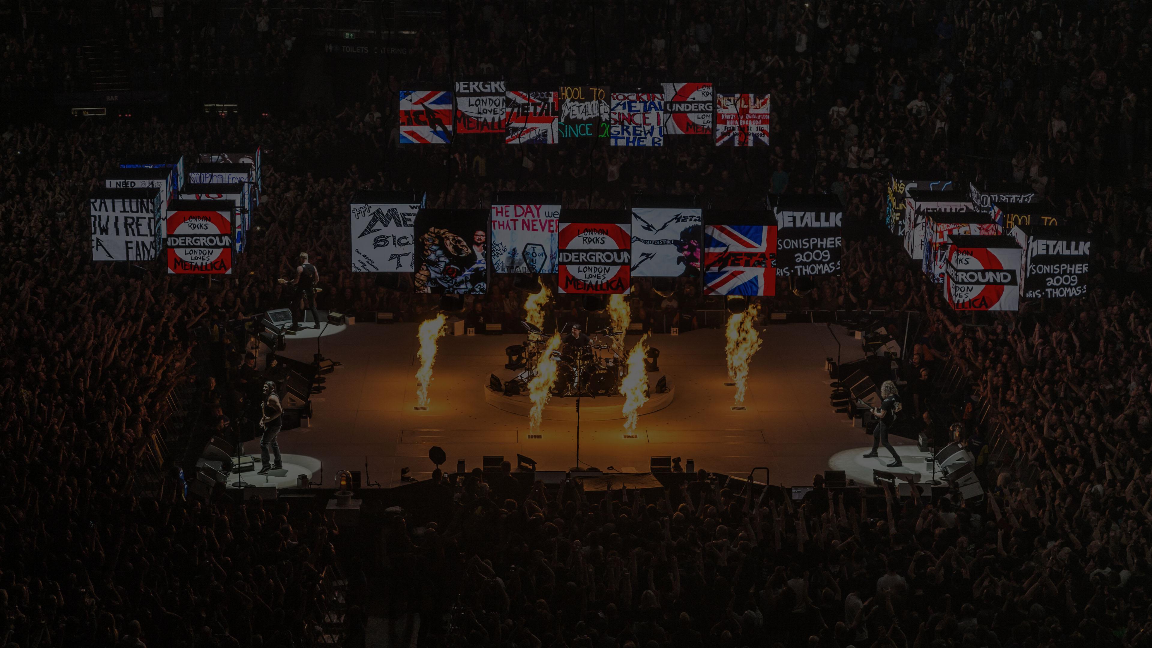 Metallica at The O2 Arena in London, England on October 22, 2017
