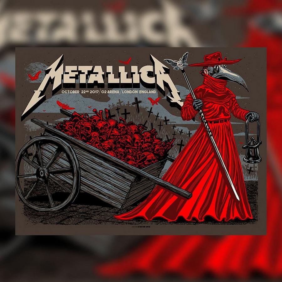 Metallica Concert Poster by Munk One