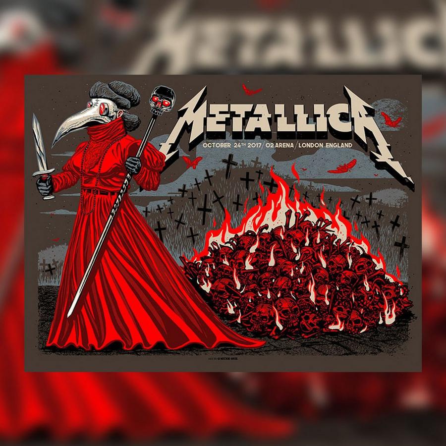 Metallica Concert Poster by Munk One