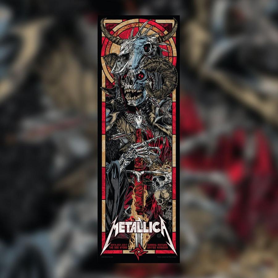 Metallica Concert Poster by Rhys Cooper