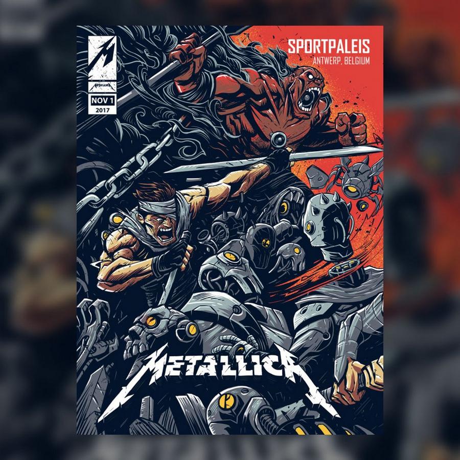 Metallica Concert Poster by Dayne Henry Jr.