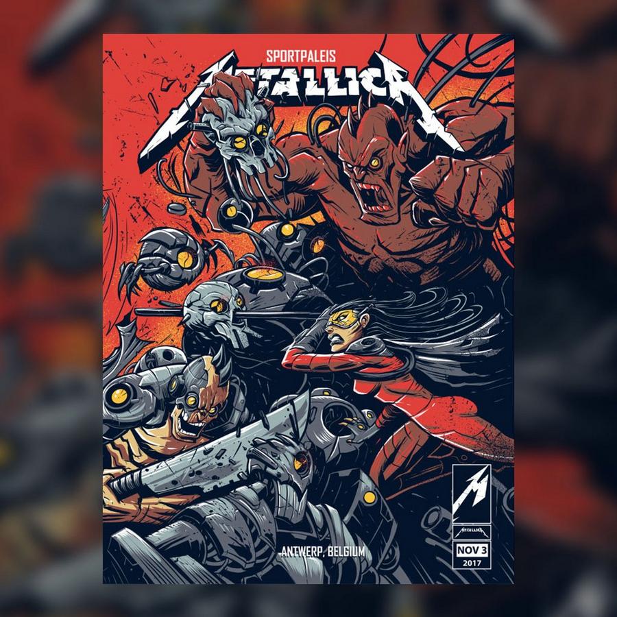 Metallica Concert Poster by Dayne Henry Jr.