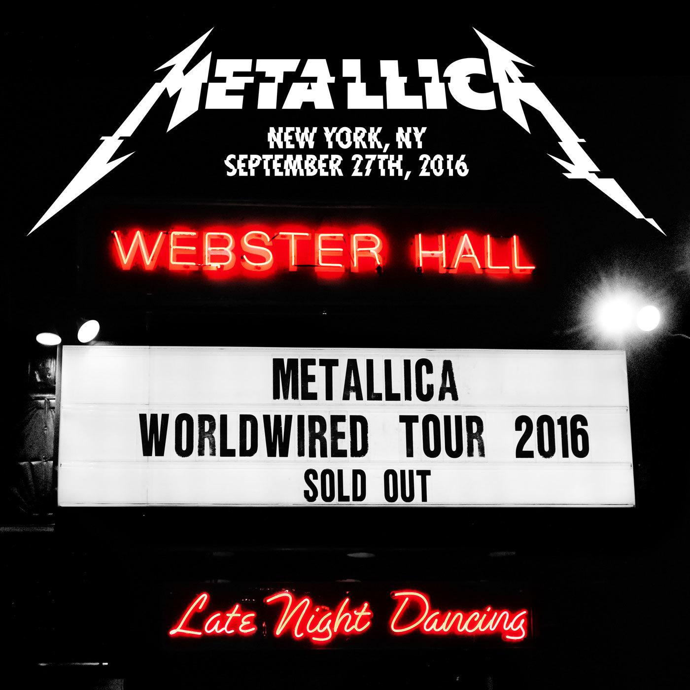 &quot;Live at Webster Hall, New York, NY – September 27th, 2016&quot; Album Cover