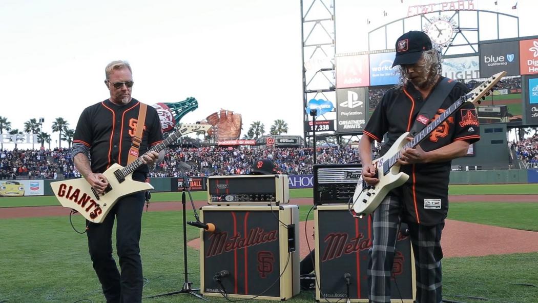 Watch the “Kirk &amp; James Perform the National Anthem (2017 Metallica Night w/ the SF Giants)” Video