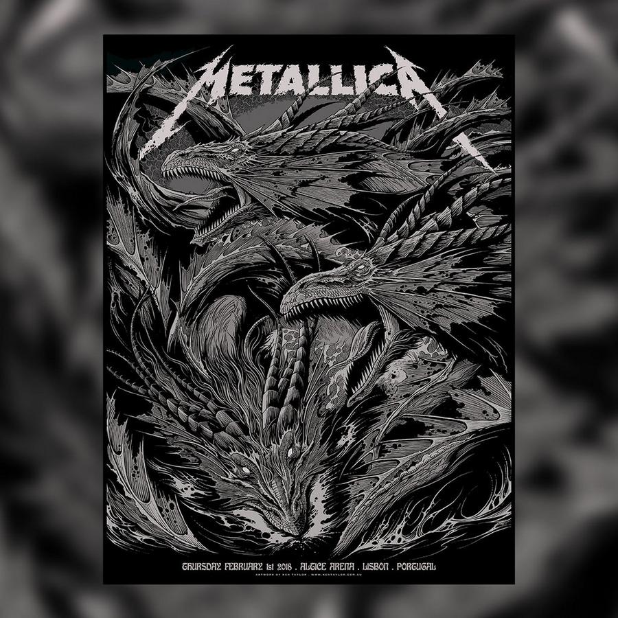 Metallica Concert Poster by Ken Taylor