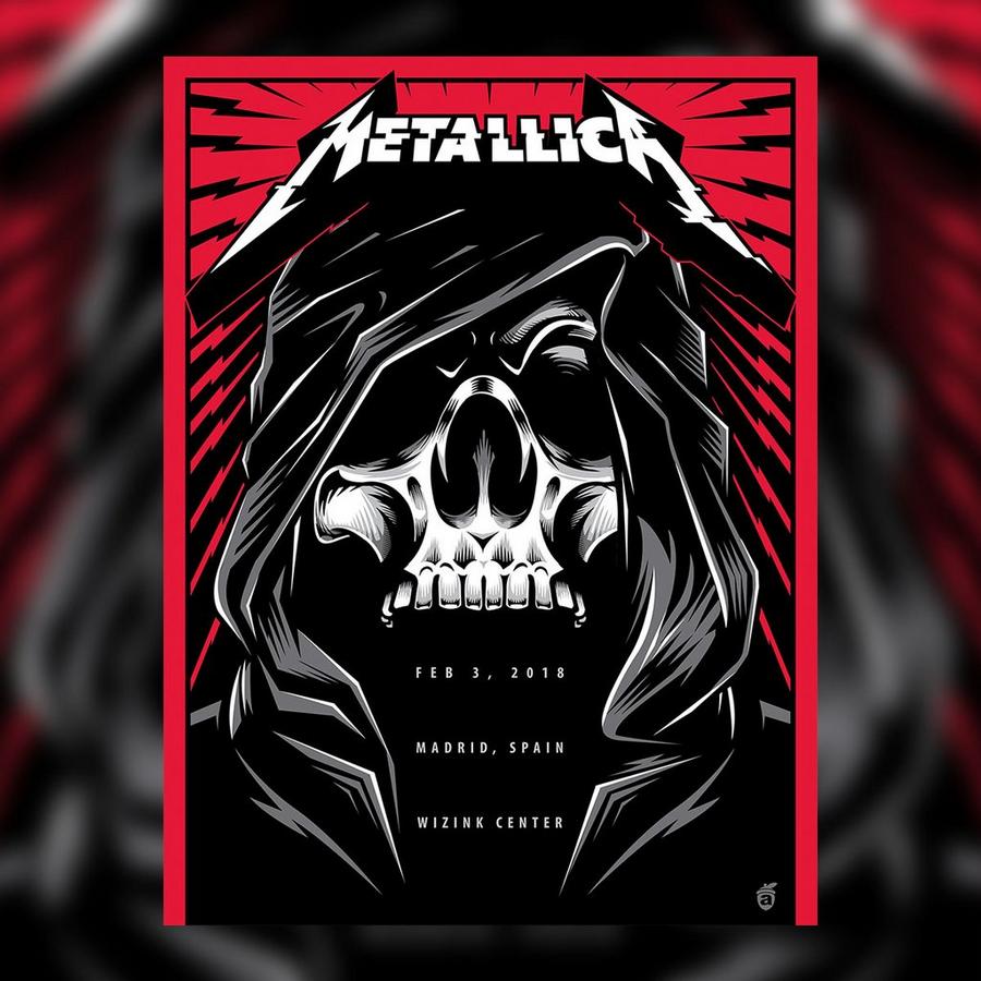 Metallica Concert Poster by Acorn