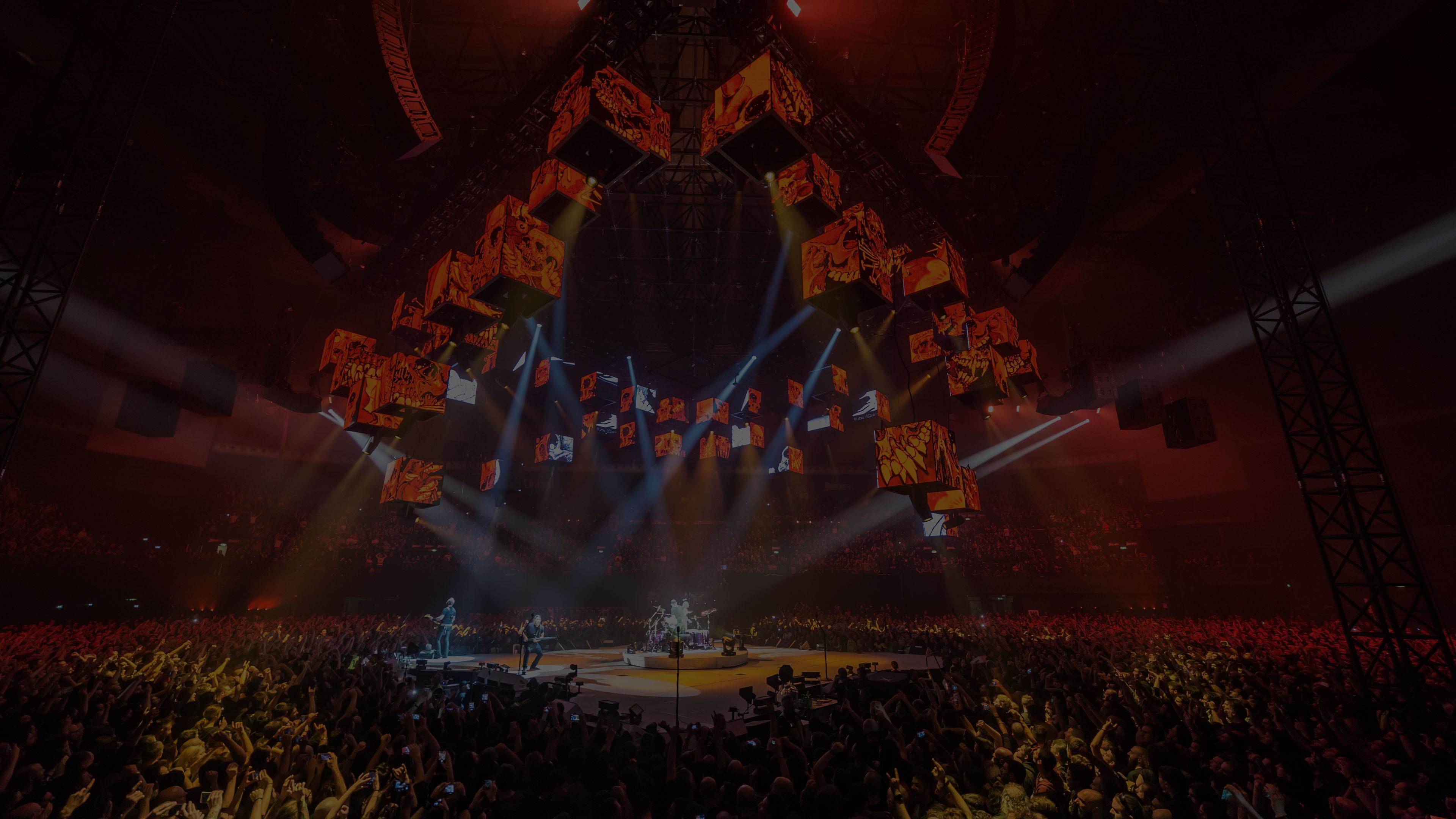 Metallica at Unipol Arena in Bologna, Italy on February 12, 2018