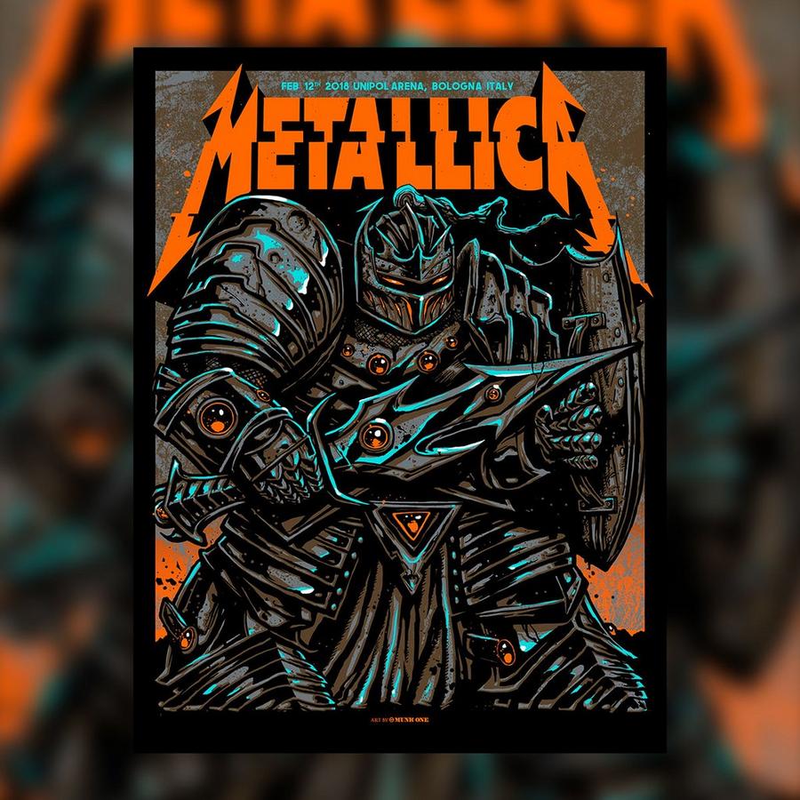 Metallica Concert Poster by Munk One