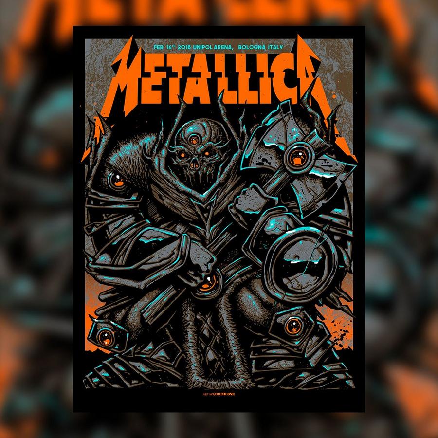 Metallica Concert Poster by Munk One