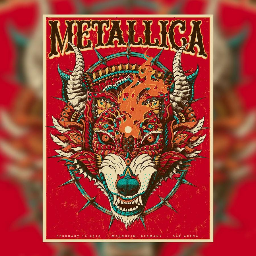 Metallica Concert Poster by Bioworkz