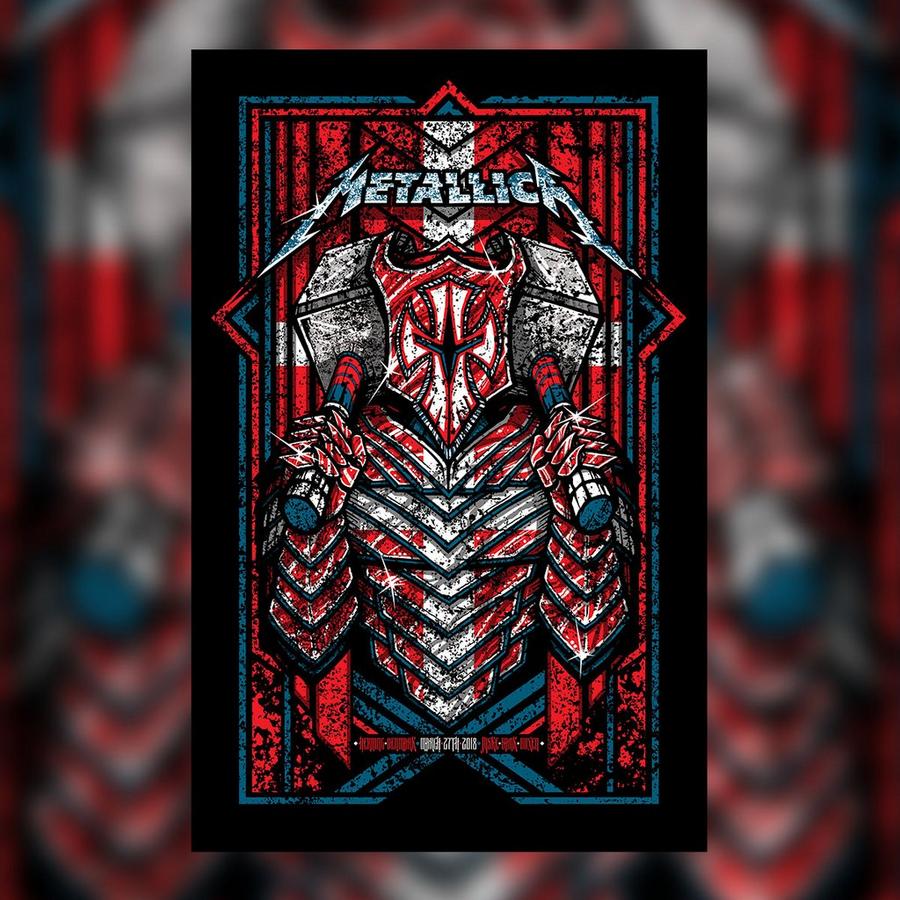Metallica Concert Poster by Brad Klausen