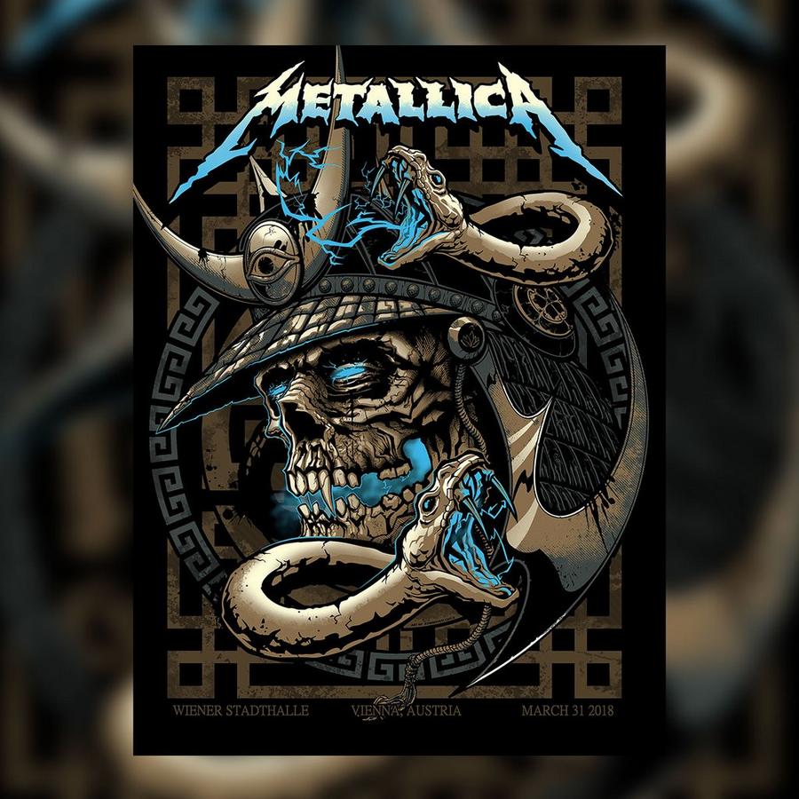 Metallica Concert Poster by Zombie Yeti