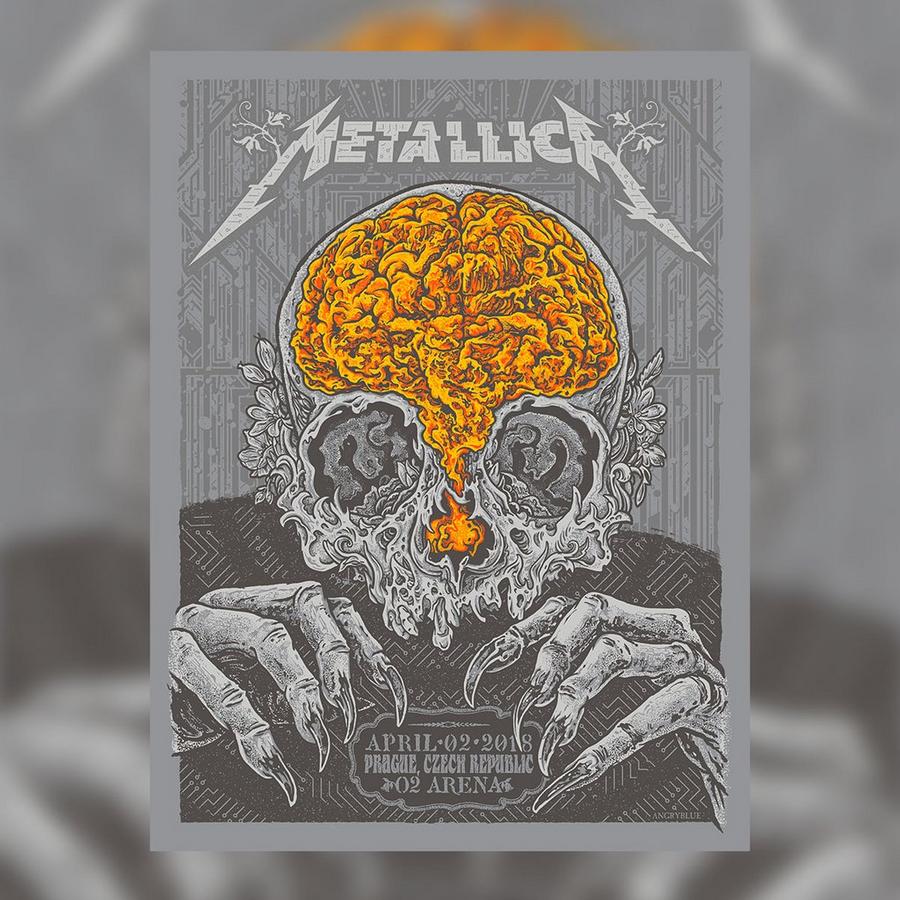Metallica Concert Poster by Angryblue