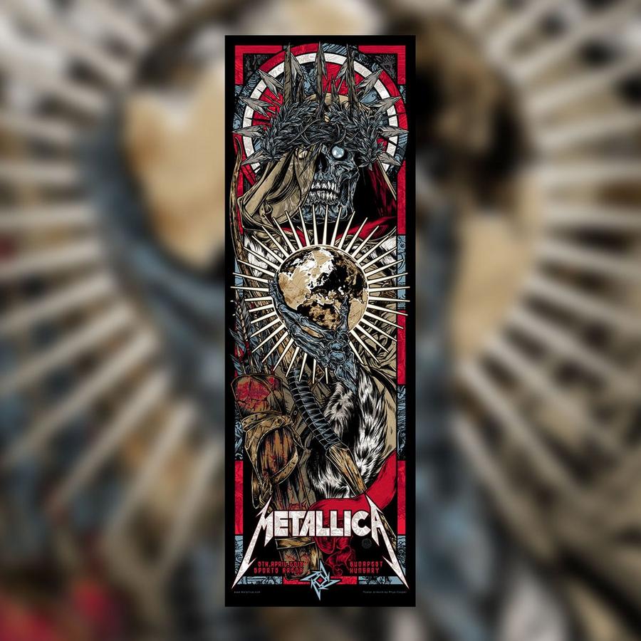 Metallica Concert Poster by Rhys Cooper