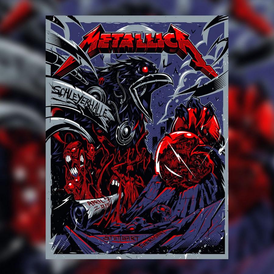 Metallica Concert Poster by Dayne Henry Jr.