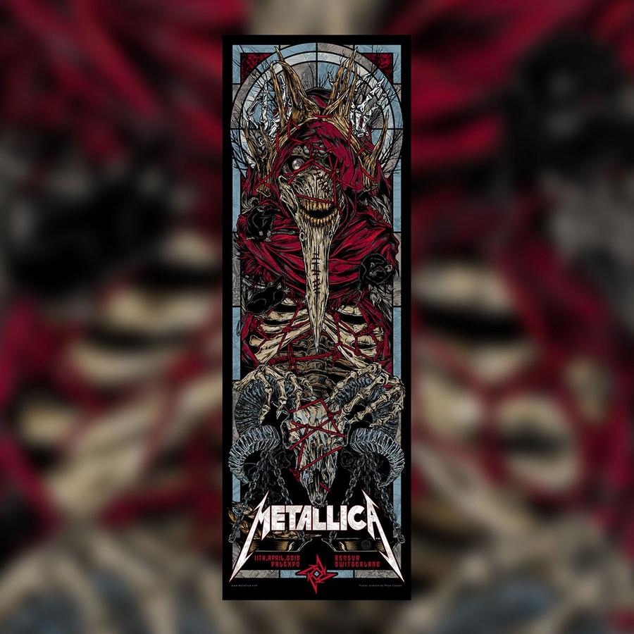 Metallica Concert Poster by Rhys Cooper