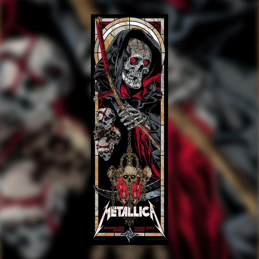 Metallica Concert Poster by Rhys Cooper