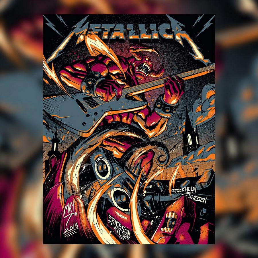 Metallica Concert Poster by Dayne Henry Jr.