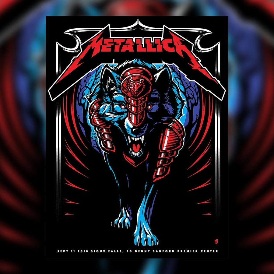 Metallica Concert Poster by Acorn