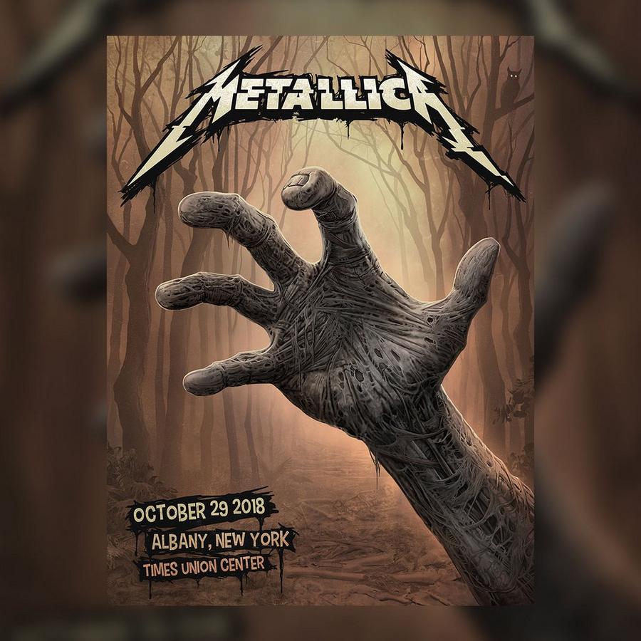 Metallica Concert Poster by Ron Ransom