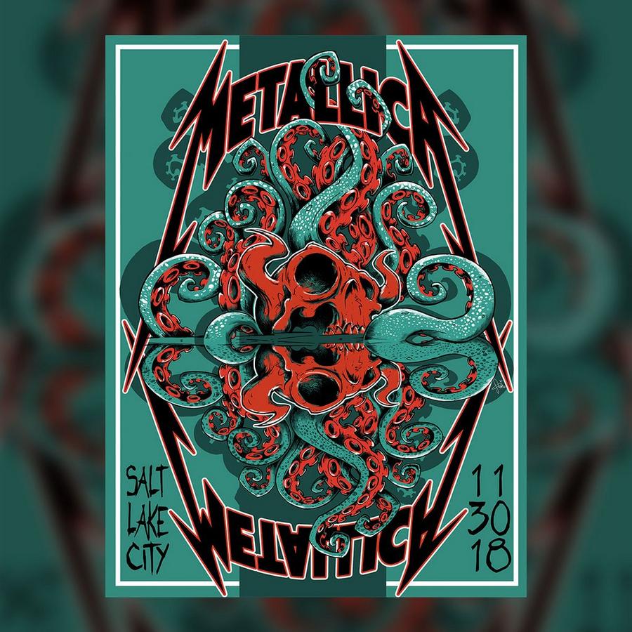 Metallica Concert Poster by Squindo