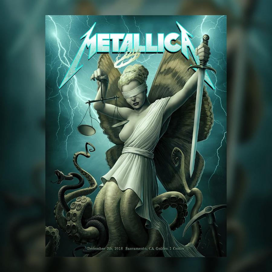 Metallica Concert Poster by Ron Ransom