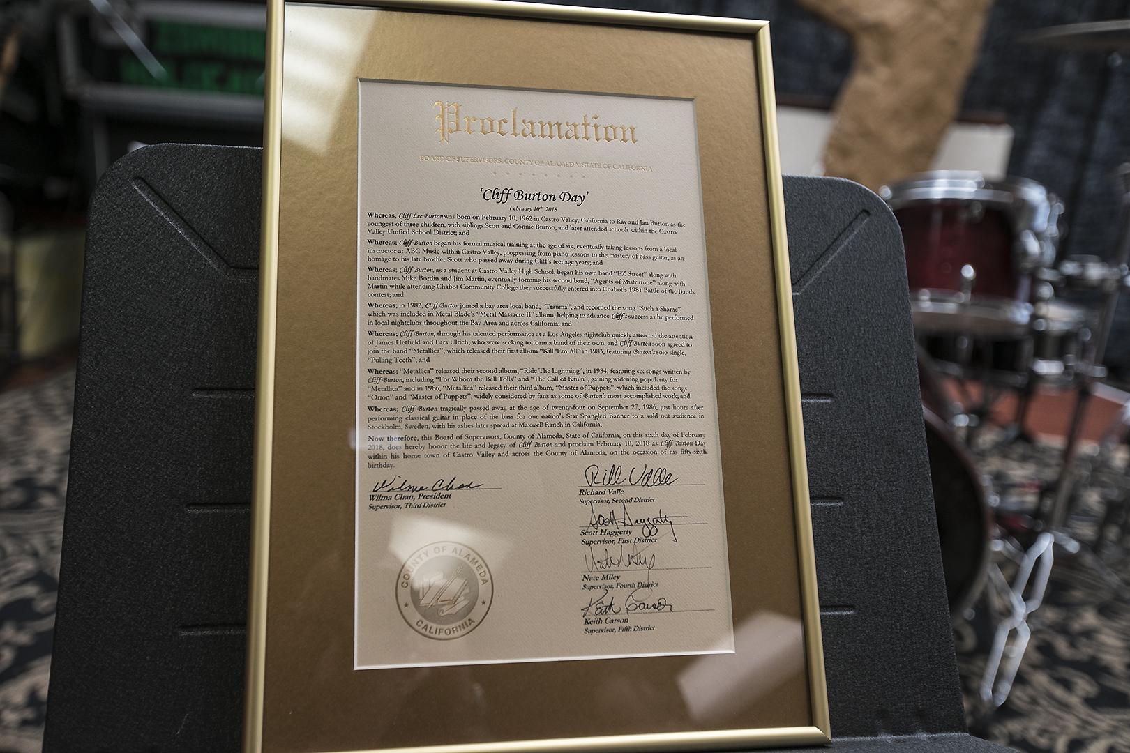 Cliff Burton Day: February 10th, 2018