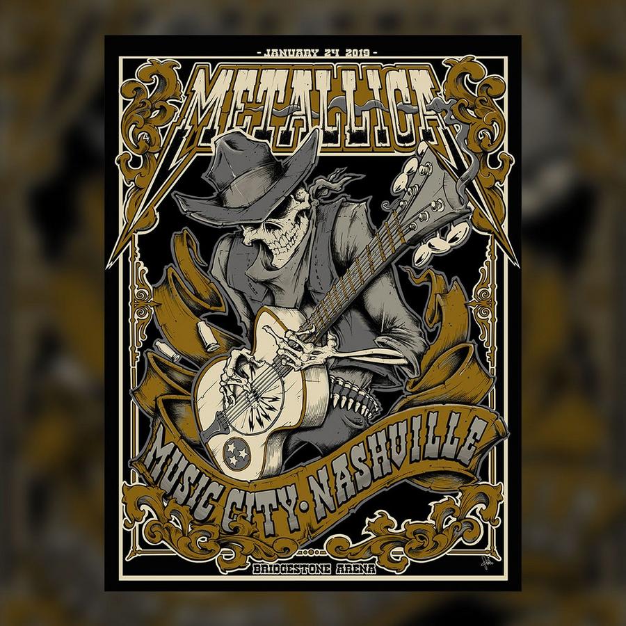 Metallica Concert Poster by Squindo