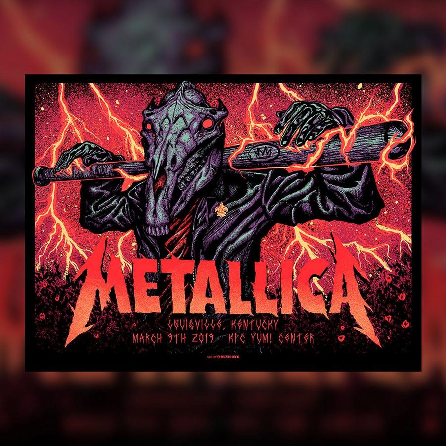 Metallica Concert Poster by Munk One