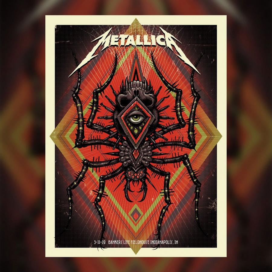 Metallica Concert Poster by Jeff Soto
