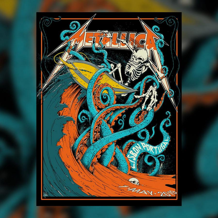 Metallica Concert Poster by Squindo
