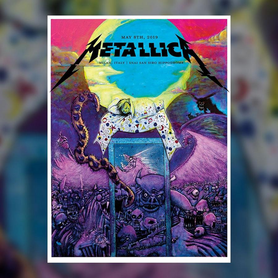 Metallica Concert Poster by Joey Feldman