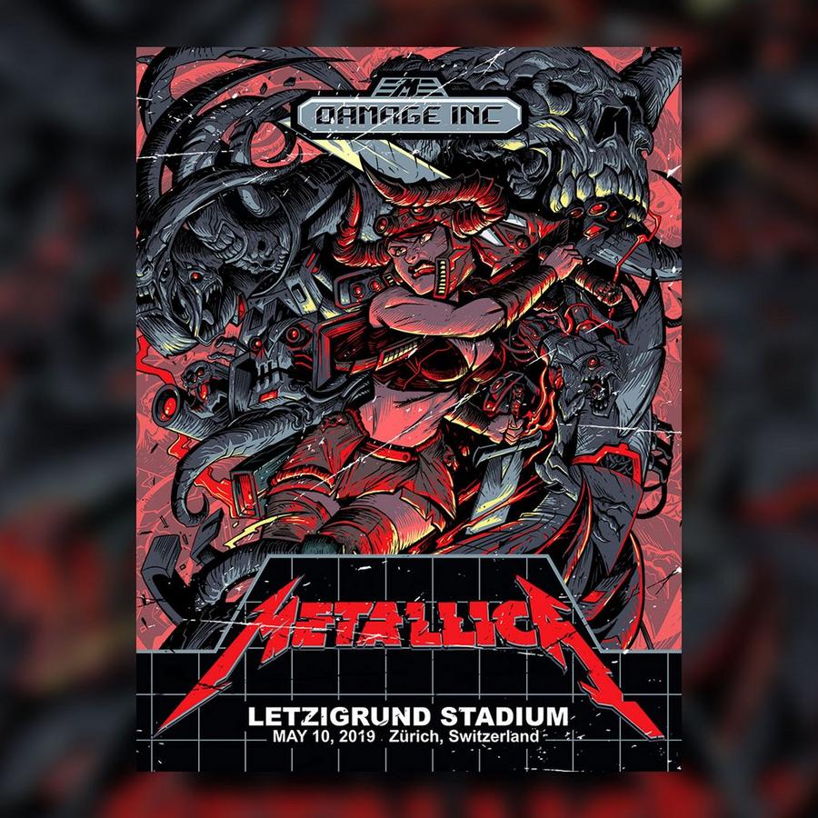 Metallica Concert Poster by Dayne Henry Jr.