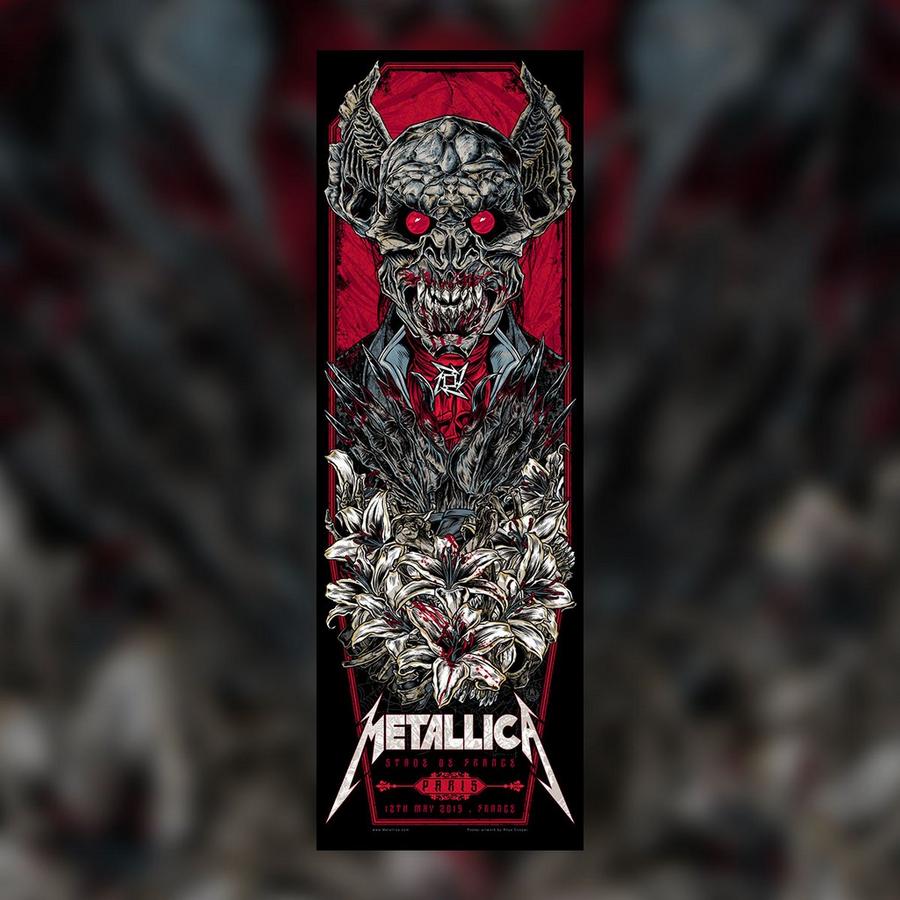 Metallica Concert Poster by Rhys Cooper
