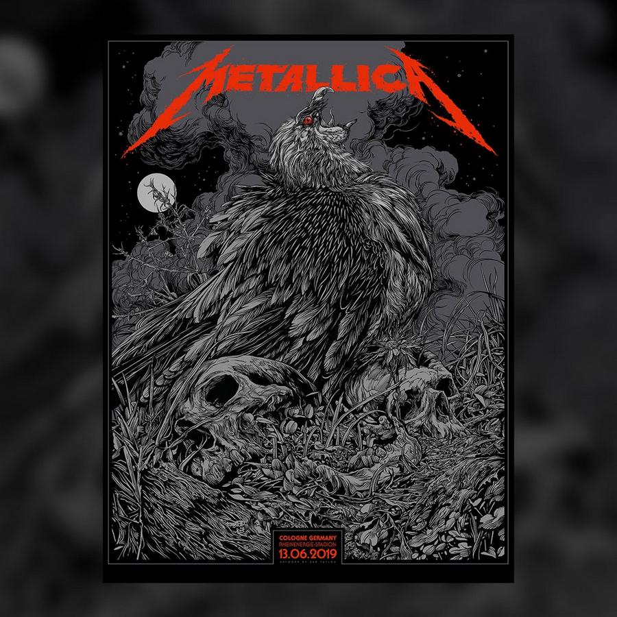 Metallica Concert Poster by Ken Taylor