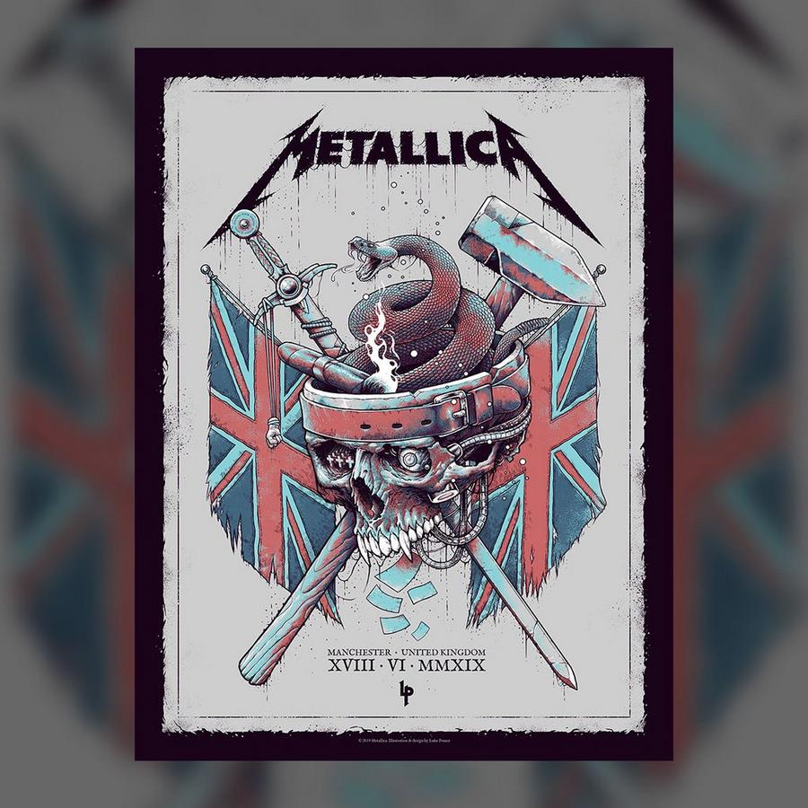 Metallica Concert Poster by Luke Preece