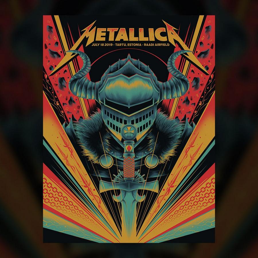 Metallica Concert Poster by Arno Kiss