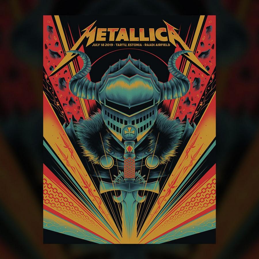 Metallica Concert Poster by Arno Kiss
