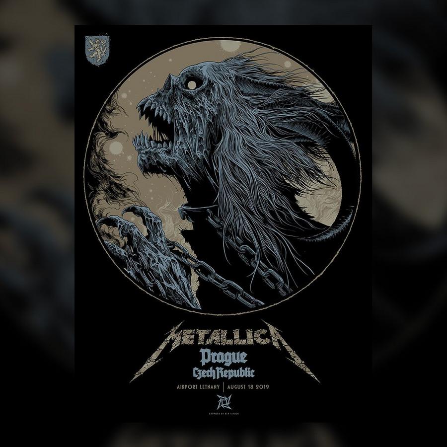 Metallica Concert Poster by Ken Taylor