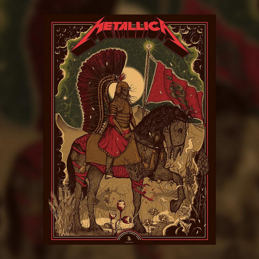 Metallica Concert Poster by Dido Peshev