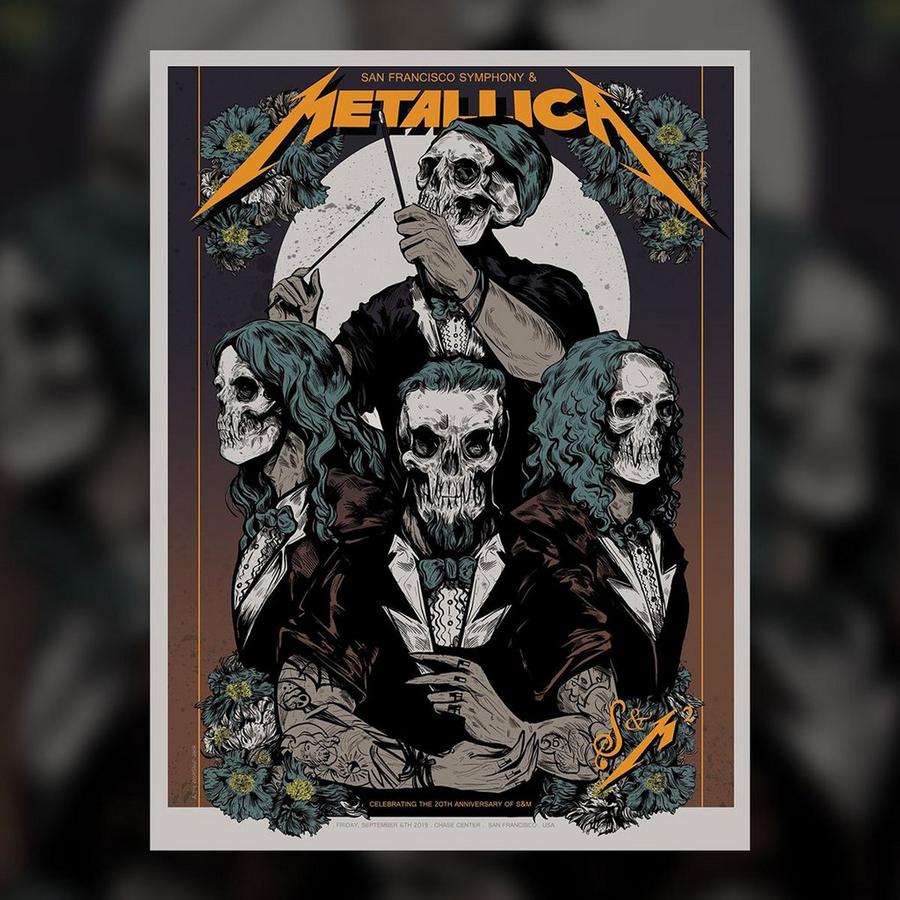 Metallica Concert Poster by WolfSkullJack