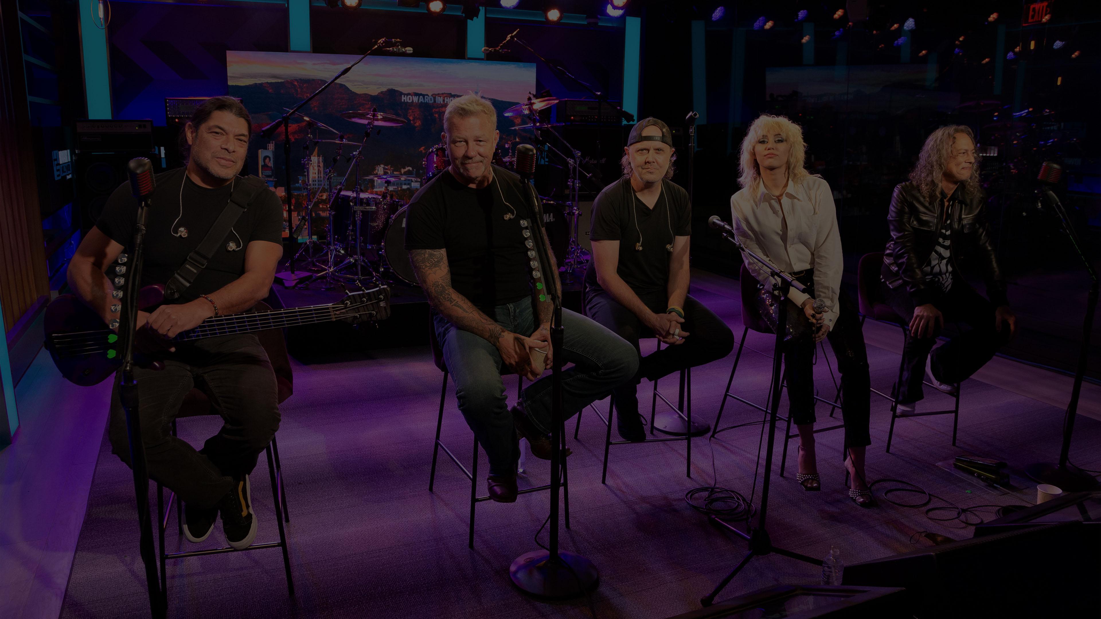 Metallica at The Howard Stern Show at SiriusXM Studios in Los Angeles