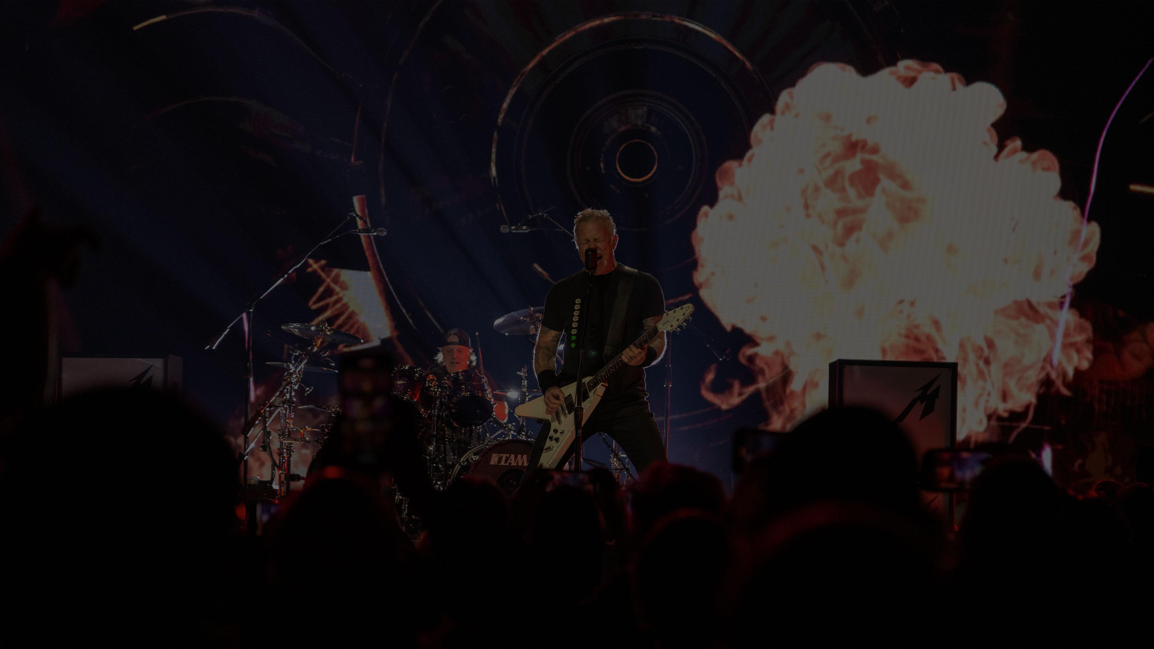 Metallica at Triller Fight Club at Globe Life Field in Arlington, TX on November 27, 2021