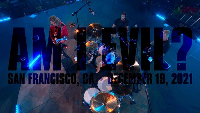 Watch Metallica perform "Am I Evil?" at Chase Center, San Francisco, CA on December 19, 2021.