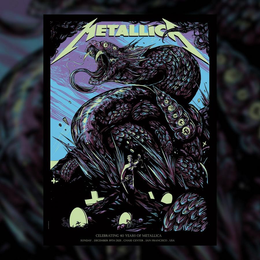 Metallica Concert Poster by WolfSkullJack