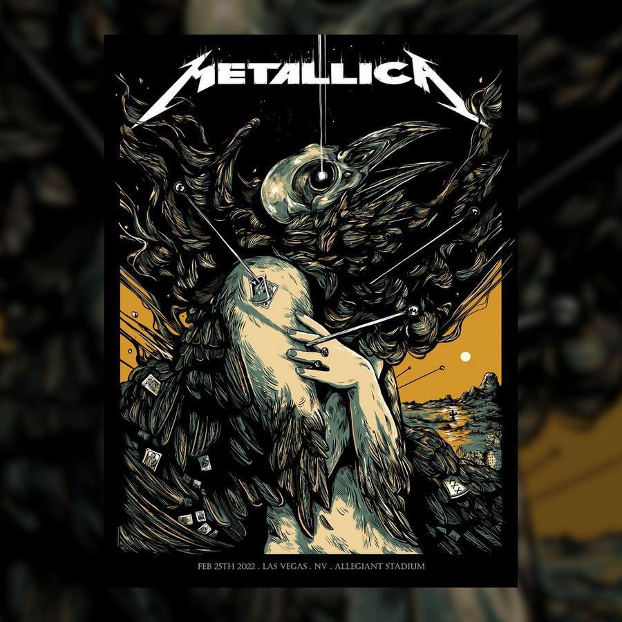 Metallica Concert Poster by WolfSkullJack