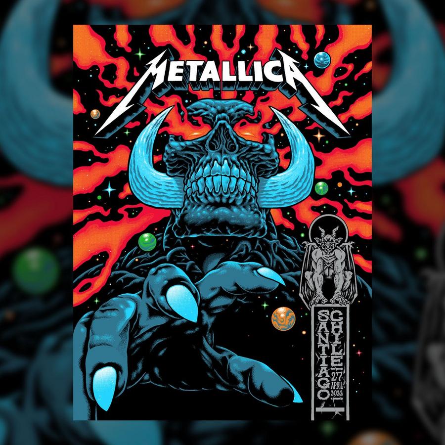 Metallica Concert Poster by Pitchgrim