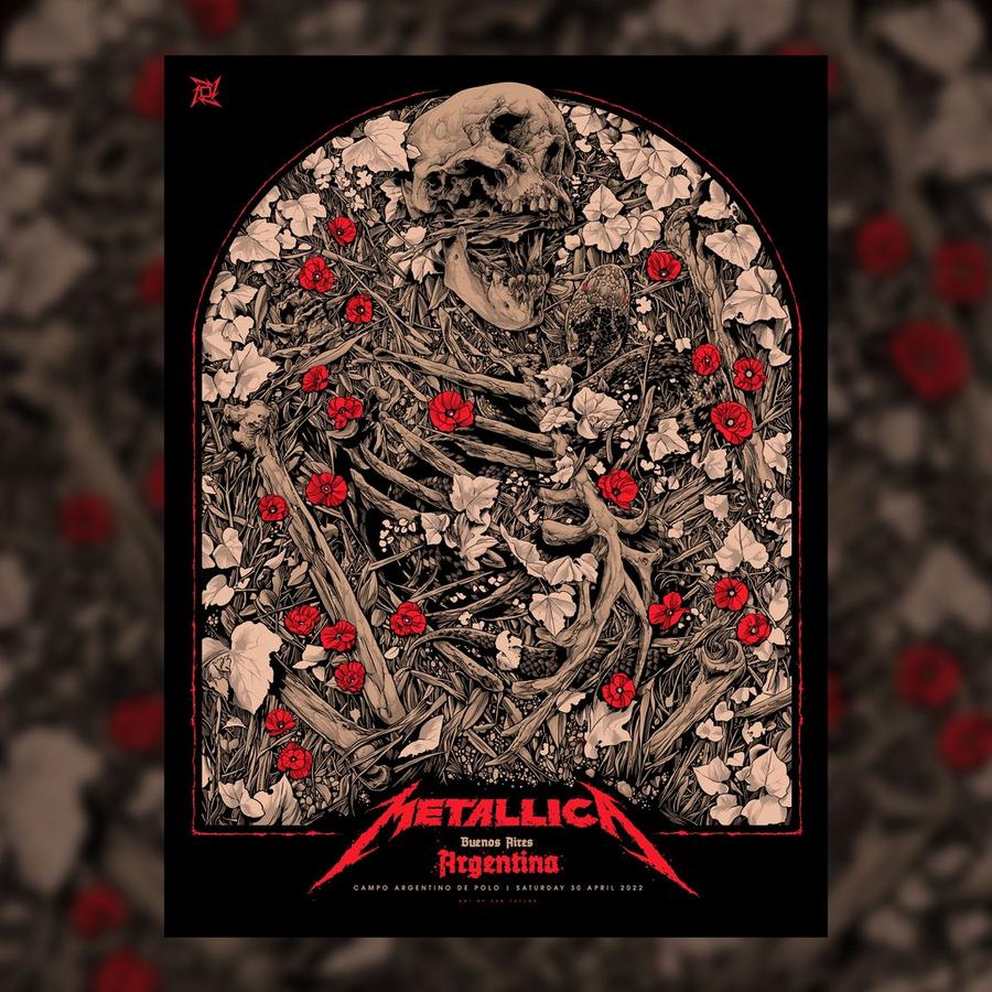 Metallica Concert Poster by Ken Taylor