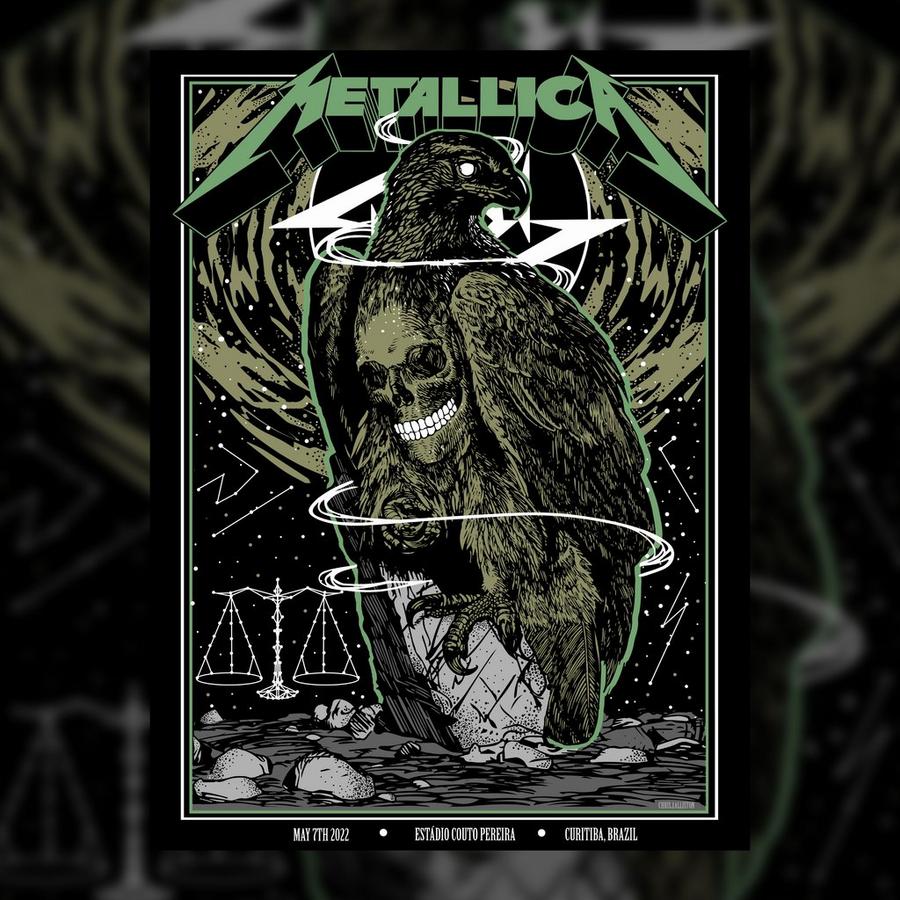 Metallica Concert Poster by Chris Alliston