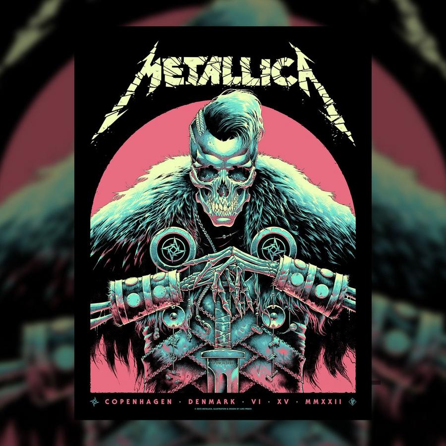 Metallica Concert Poster by Luke Preece
